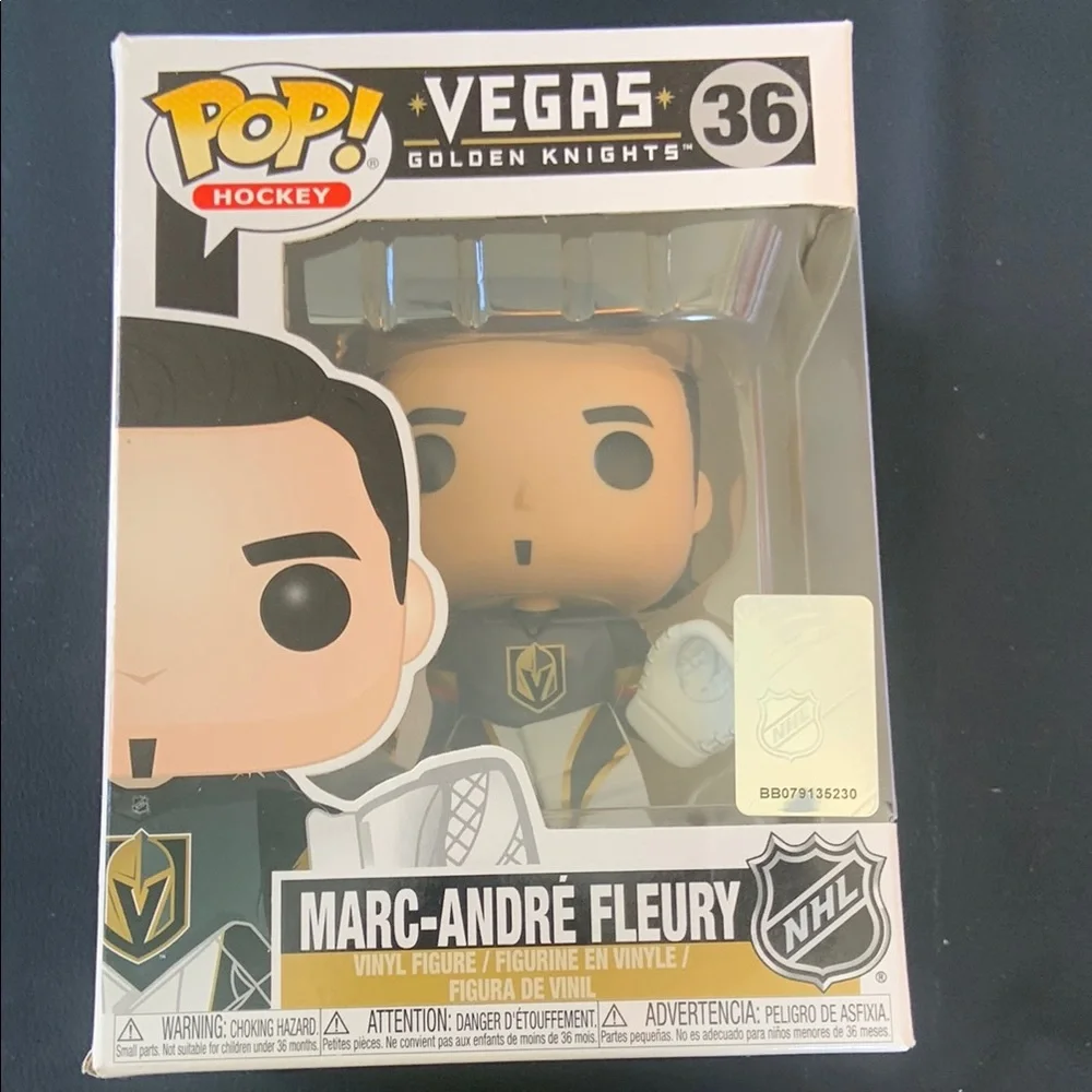 Funko Pop! NHL Marc-Andre Fleury Vegas Golden Knights #36 NIB Playoffs - Picture 3 of 7